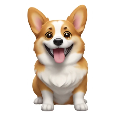 Happy corgi sticker