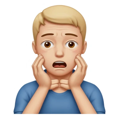 a person chocking themself with both hands  sticker