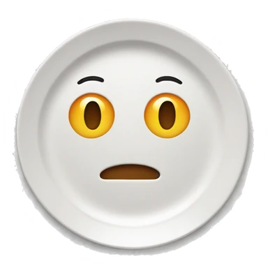 plate with no food sticker