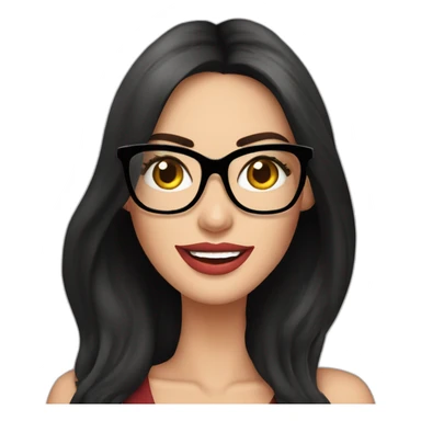 Megan Fox sonriente con lentes y vestido sticker