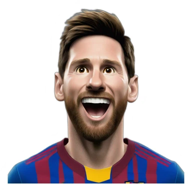 Messi festejando un gol sticker