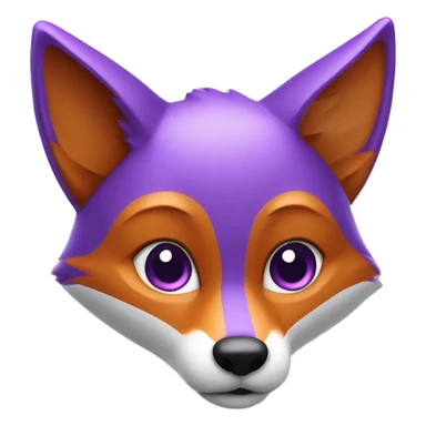 fox that is purple  with superhote airbnb honor medaill sticker