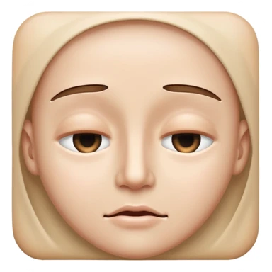 One eye open and one close sticker