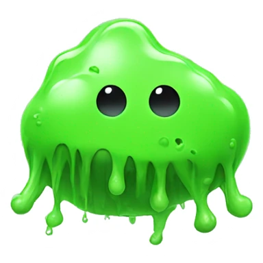 Green slime with radioactivity sticker