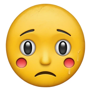 retro sad  emoji  sticker