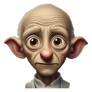 Rich dobby in Uncle Scrooge style, oil paint, mysterious eyes, intricate lips, masterpiece portrait, beautiful, desirable, logical sticker