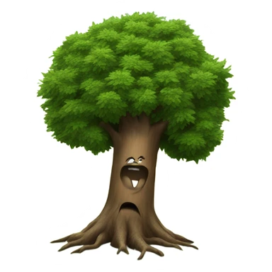 Tree attacking tree sticker