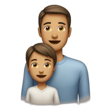 Enfant sur son père sticker