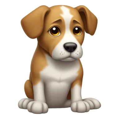 dog in meditation sticker