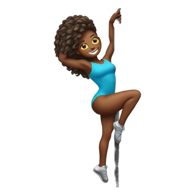 pole sport dance girl sticker