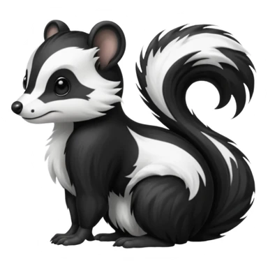 SKUNK WITH MEAN SIDE EYE sticker