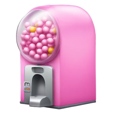 pink bubble gum machine  sticker