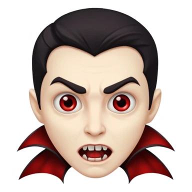 suprised vampire sticker