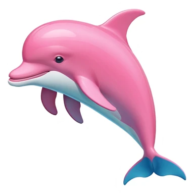 Pink dolphin  sticker