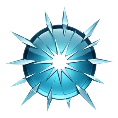 shattered glass sticker