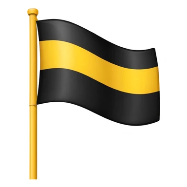 Create 2 yellow lined and 1 black lined flag emoji and put black line between yellow lines sticker