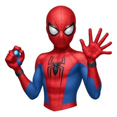 Spiderman shooting web from his wrist  sticker