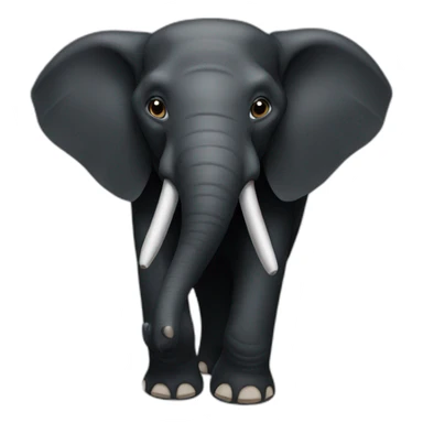 Black Elephant sticker