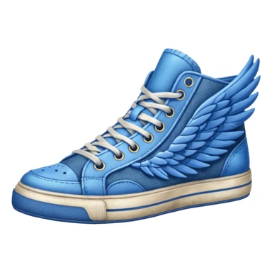 blue wing sneakers sticker