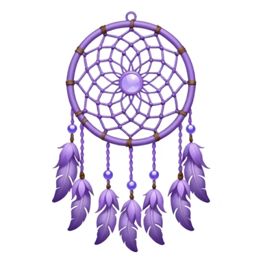Lavender lilac pastel purple dreamcatcher-suncatcher sticker