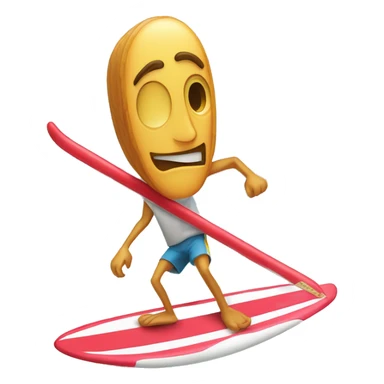 Cane sulla tavola da surf sticker