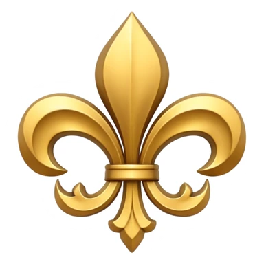 Petit bouclier fleur de lys sticker