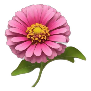 pink zinnia sticker