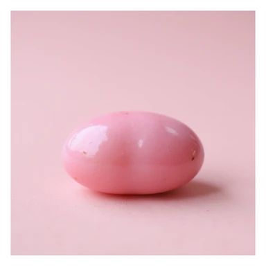realistic pink jelly bean, photorealistic style sticker