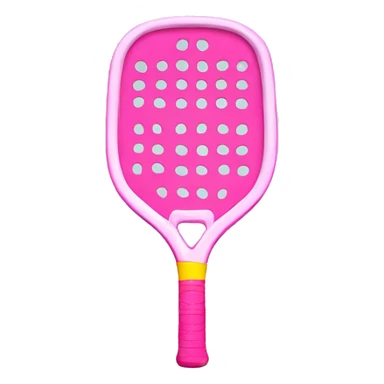 Pink pickleball racket sticker