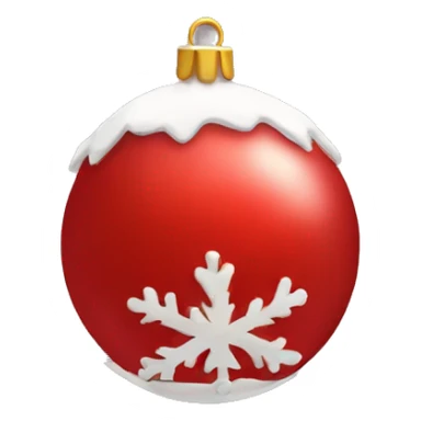 red christmasball sticker