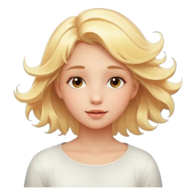 genra imagen de una chica eterea con cara de sol, flotando en el espacio sticker