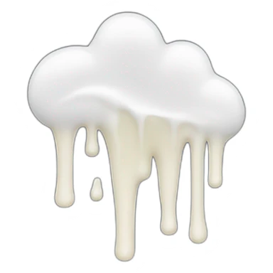 white glue dripping sticker