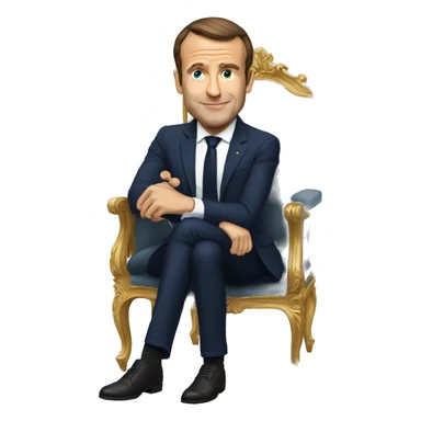 Macron qui rit sticker