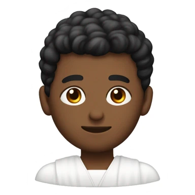 hombre joven sacerdote con cabello negro con cejas pobladas y piel clara sticker