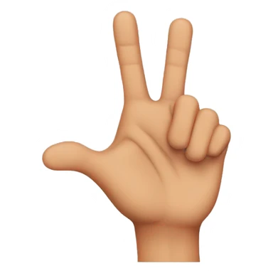 Hand Witz 3 Fingers up  sticker