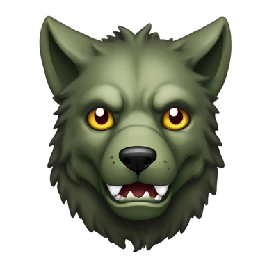 Dark black Musty green olive gray brown camo wolf zombie face dragon face maroon sticker