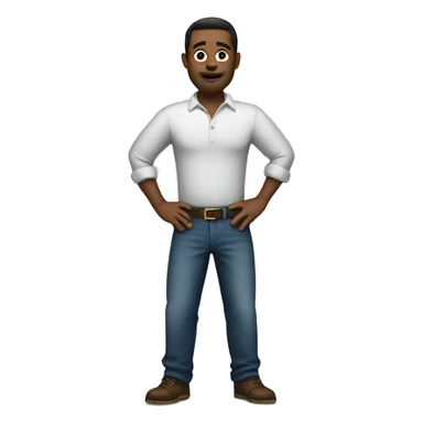 Man with big pants sticker