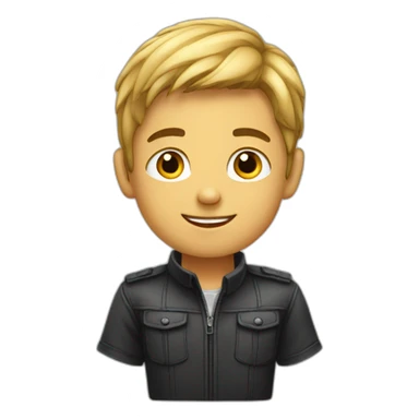 Young handsome boy sticker