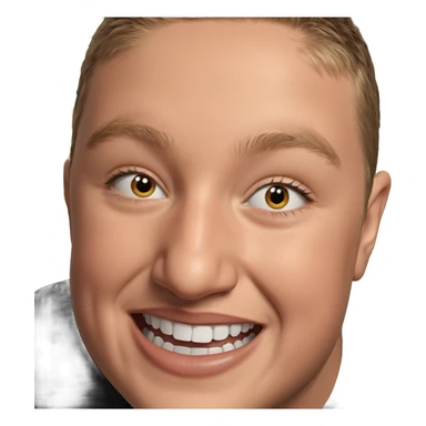 smiling boy portrait realism sticker