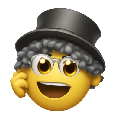 Goofball with a fan hat sticker