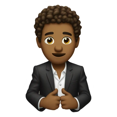 A perdón doing a dap sticker