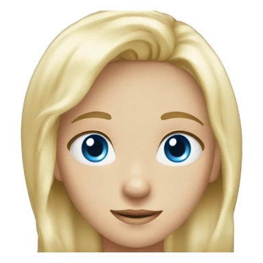 Blond wish blue eyes  sticker