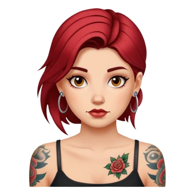 Tattooed girl  sticker