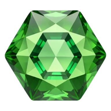 Demantoid Garnet gem sticker