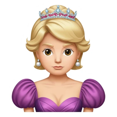 Donald trump wearing a ball gown  sticker