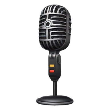 mic recorder symbol for a chatbot  sticker