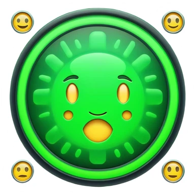 radar system scanning for emoji faces, radar screen with emoji blips sticker