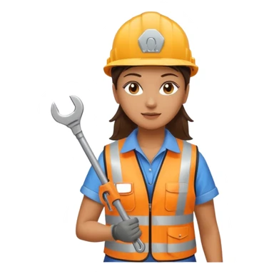 City Maintenance Worker woman sticker