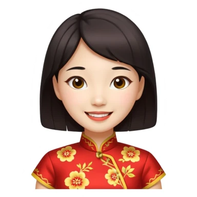 cheongsam girl, korean sticker