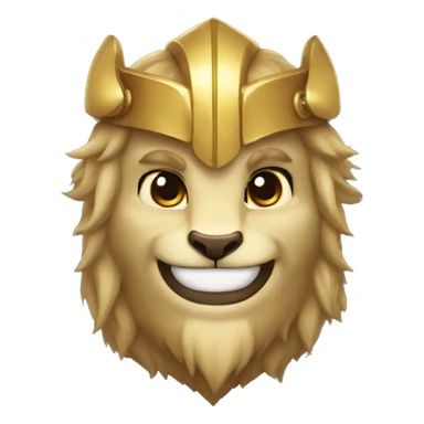 leonin paladin smiling sticker